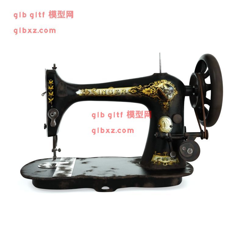 老物体8缝纫机glb,gltf,3D模型下载 老物体8缝纫机glb,gltf,3D模型下载