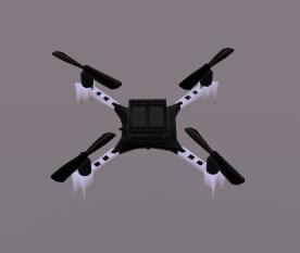 无人机无人飞机翅膀动画GLB/GLTF模型3d模型下载