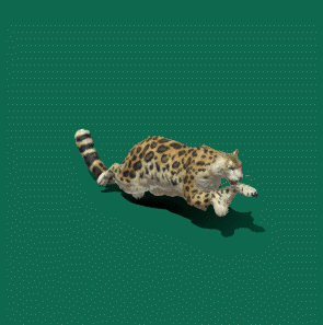 美洲豹动画动作GLB/GLTF模型3d模型下载