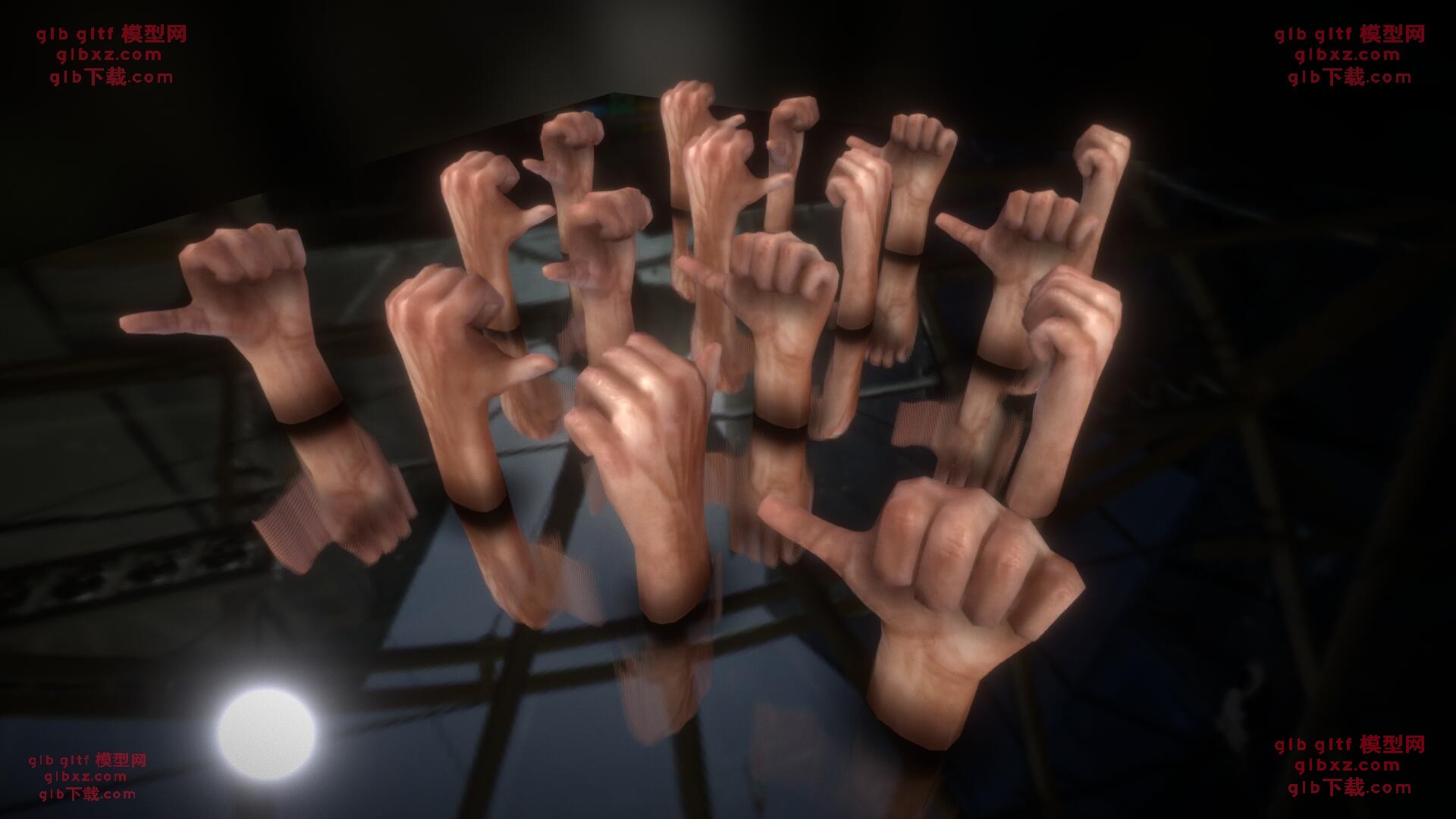 动画手GLB/GLTF模型3d模型下载 动画手GLB/GLTF模型3d模型下载