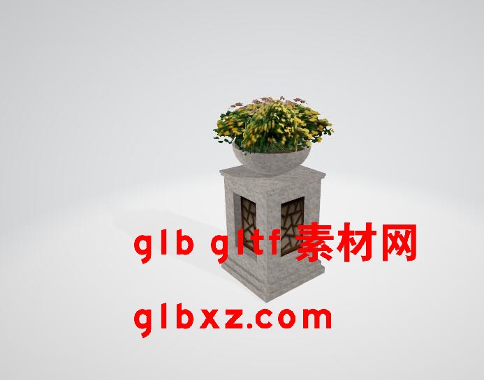 植物花台0013-glb,gltf,3D模型下载 植物花台0013-glb,gltf,3D模型下载