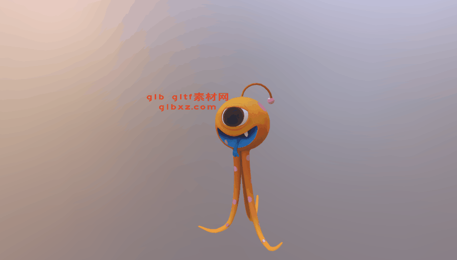 卡通人物动画-glb，gltf，3D模型下载