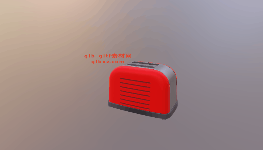 面包机动画-glb，gltf，3D模型下载