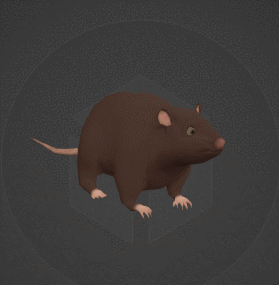 老鼠动画GLB/GLTF格式