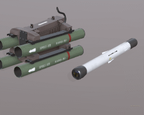 带导弹的发射器 spike er GLB/GLTF文件火箭发射器动画