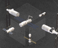 天宫空间站动画 GLB/GLTF文件