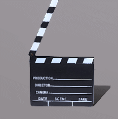 电影导演 clapperboard动画GLB/GLTF格式