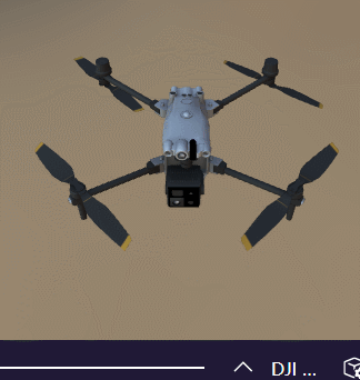 dji matrice 30无人机动画GLB/GLTF格式