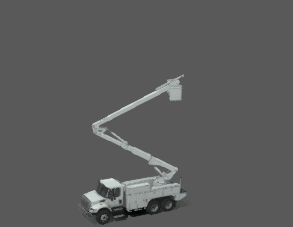 斗式卡车国际动画GLB/GLTF格式