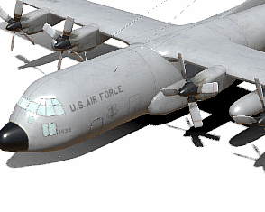 洛克希德 c130 大力神运输机动画GLB/GLTF格式
