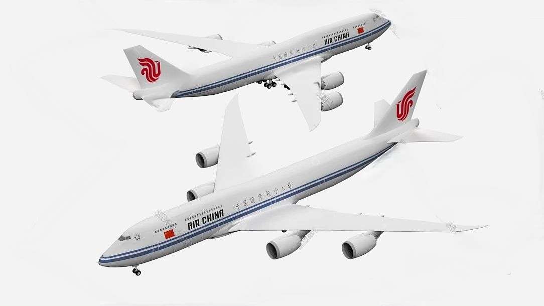 飞机 中国国际航空飞机波音GLB/GLTF素材