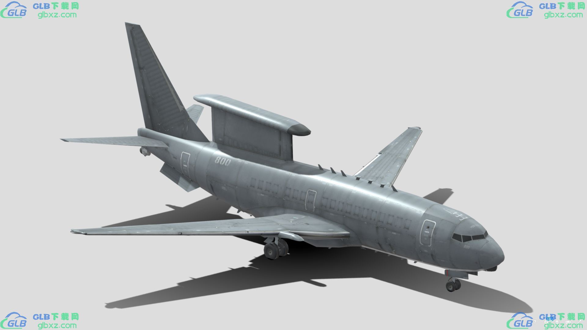波音737 AEW&C原型机GLB/GLTF格式