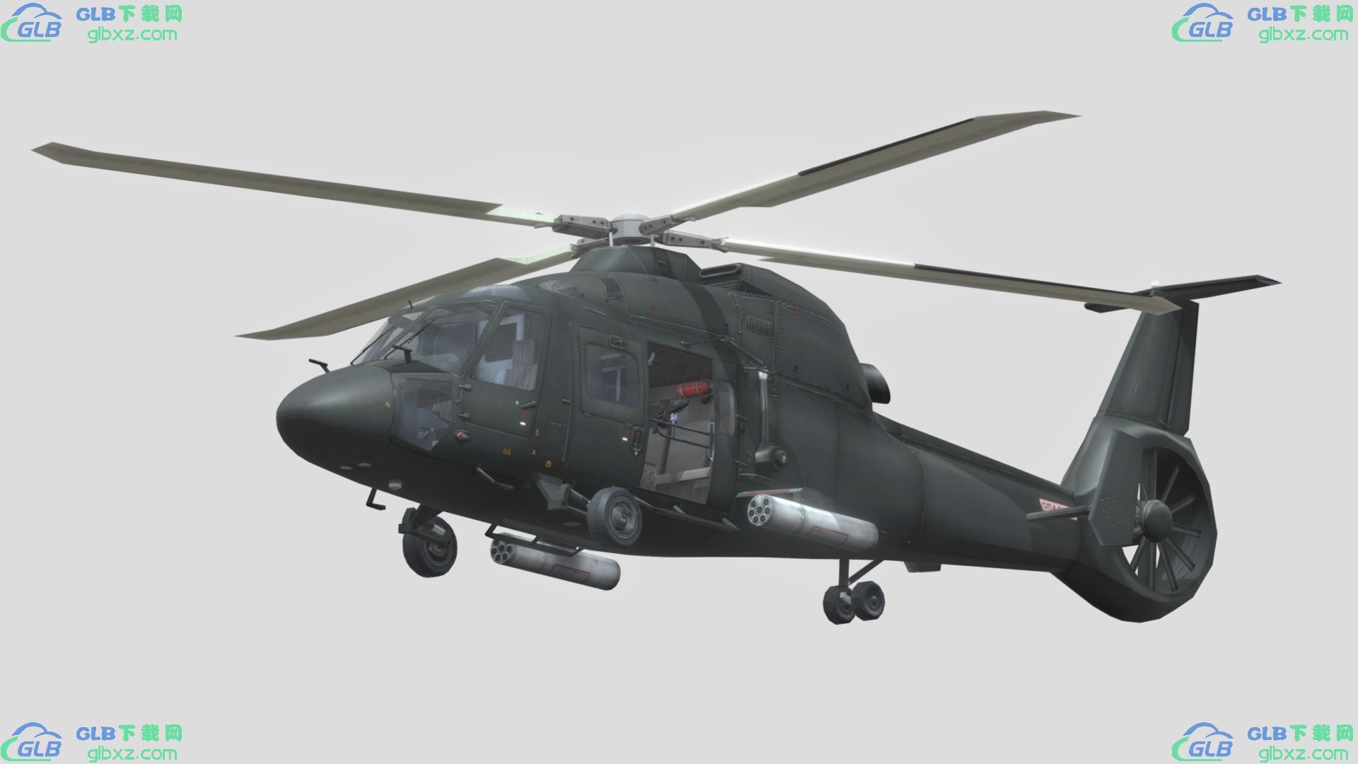 卡莫夫 KA-60直升机 卡萨特卡GLB/GLTF格式