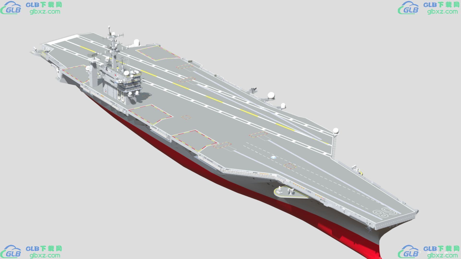 尼米兹号航母CVN-68号航空母舰GLB/GLTF格式