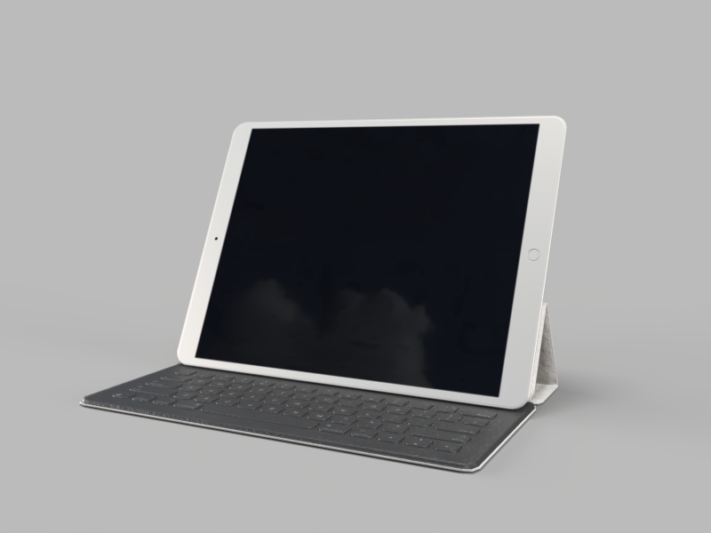 平板电脑 键盘3d模型GLB/GLTF素材
