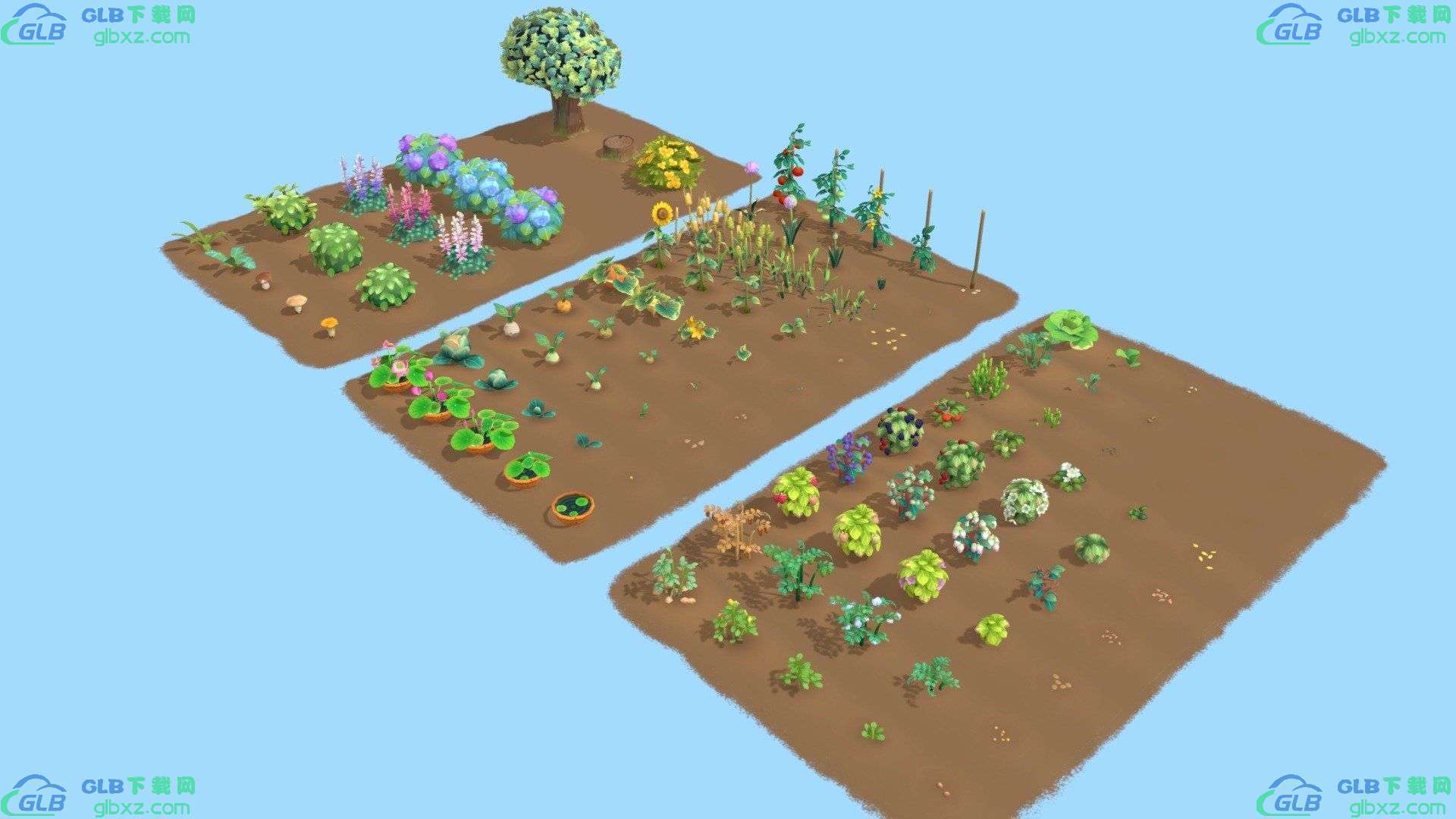 马利基的过去毒药——作物与植物 农作物GLB/GLTF格式
