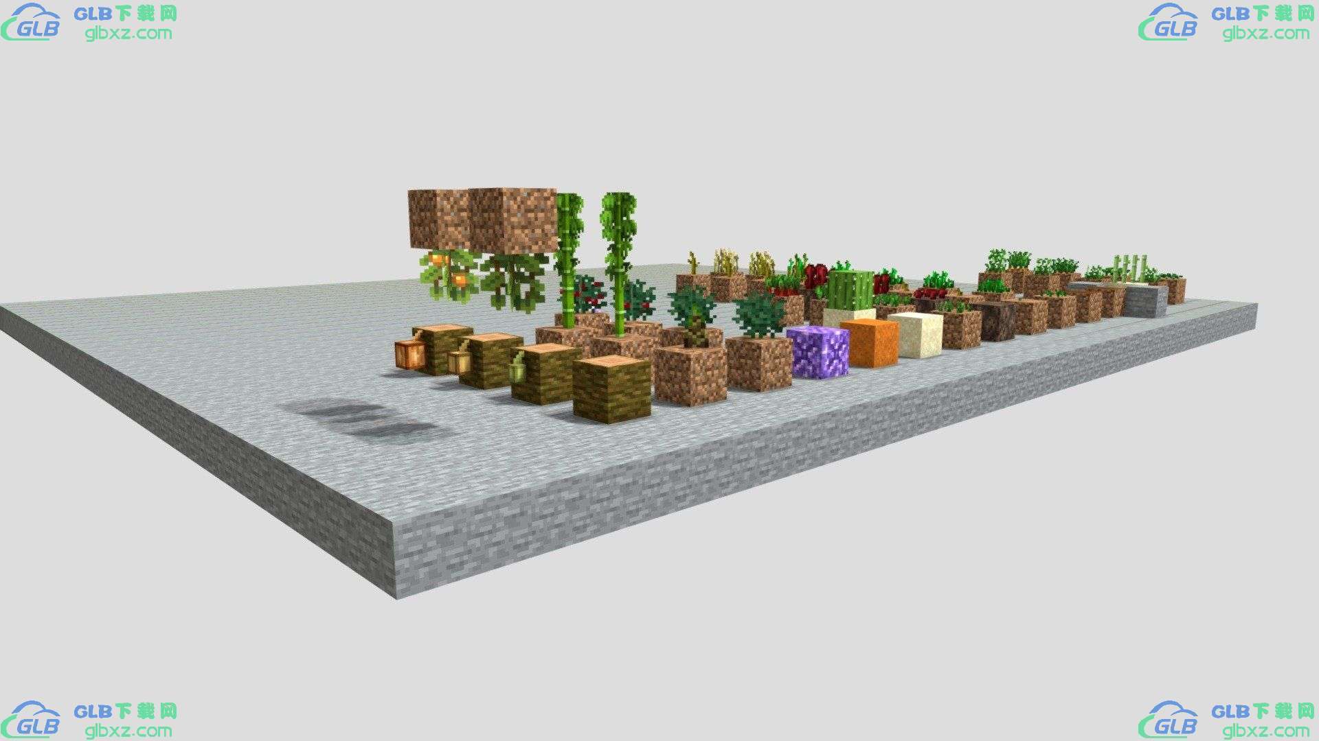 Minecraft 农作物 农作物GLB/GLTF格式